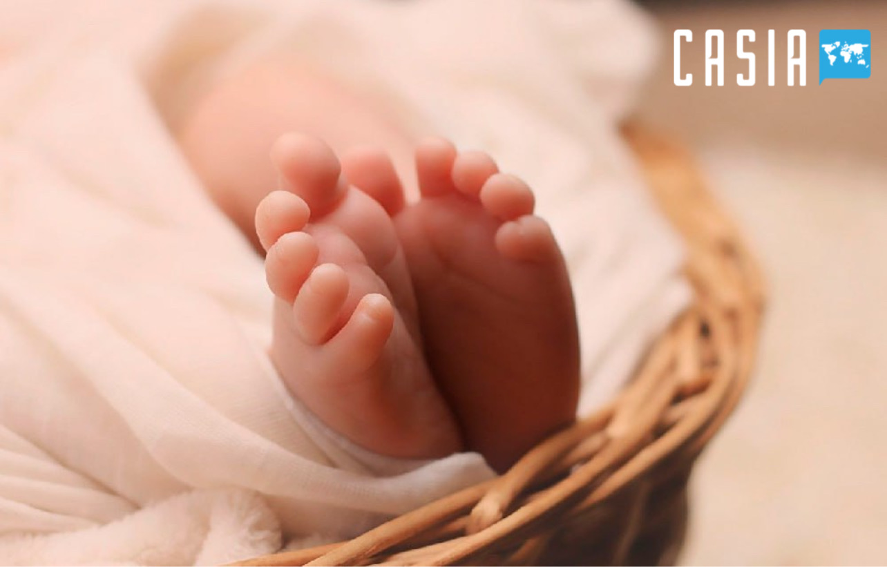 How many children were born in Uzbekistan in 9 months of 2023?