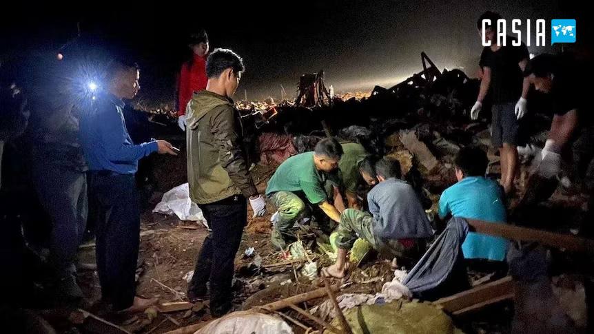 The military attack on a refugee camp in Myanmar caused 29 deaths