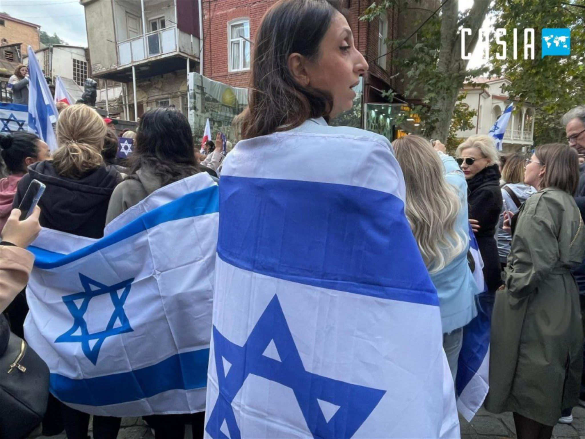 A rally in support of Israel was held in Tbilisi