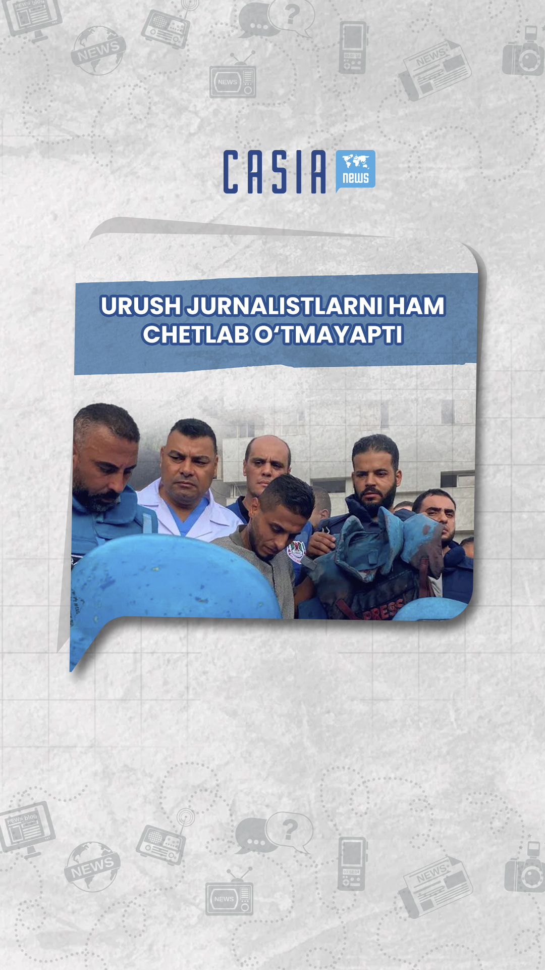 Journalists are not spared by the war