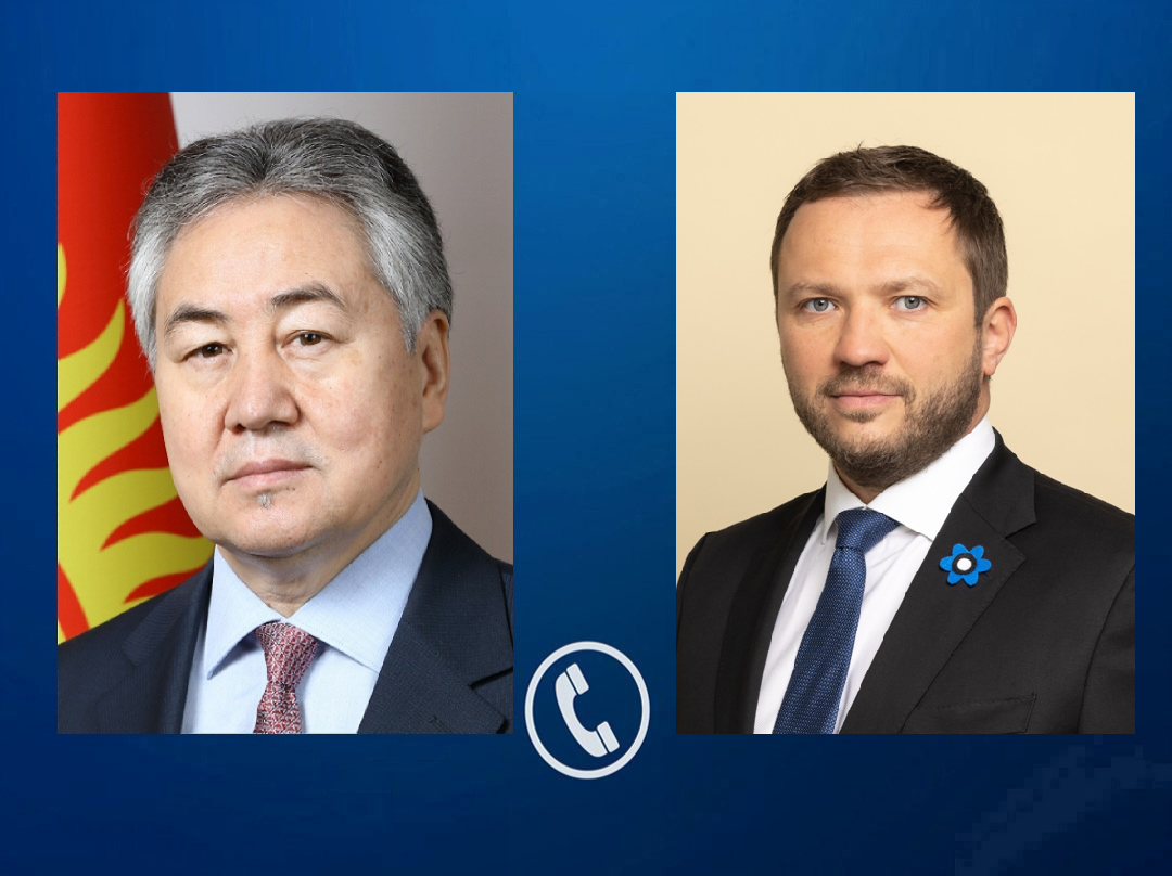 Phone talk held between FMs of Kyrgyzstan, Estonia