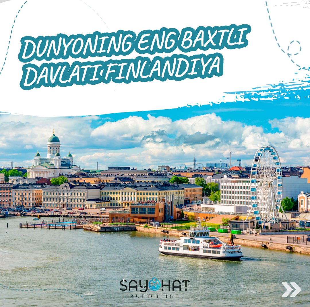 🥰Dunyoning eng baxtli davlati Finlandiya