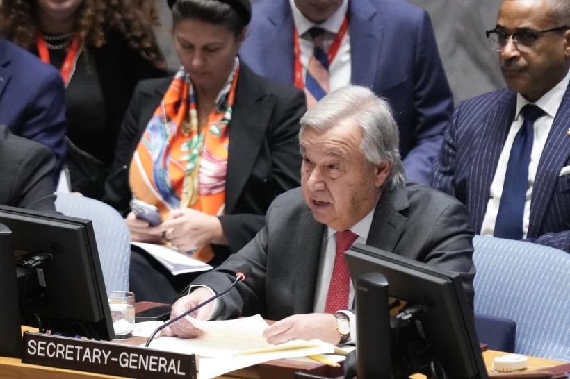 Israel demanded the resignation of Guterres and announced that visas will no longer be issued to UN staff
