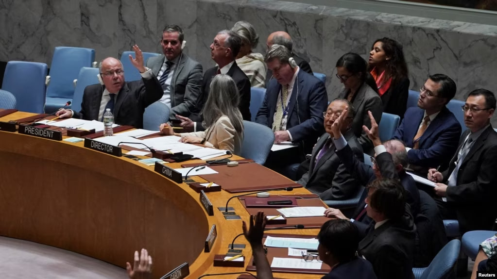 Russia and China vetoed the draft resolution proposed by the United States on the situation in the Middle East
