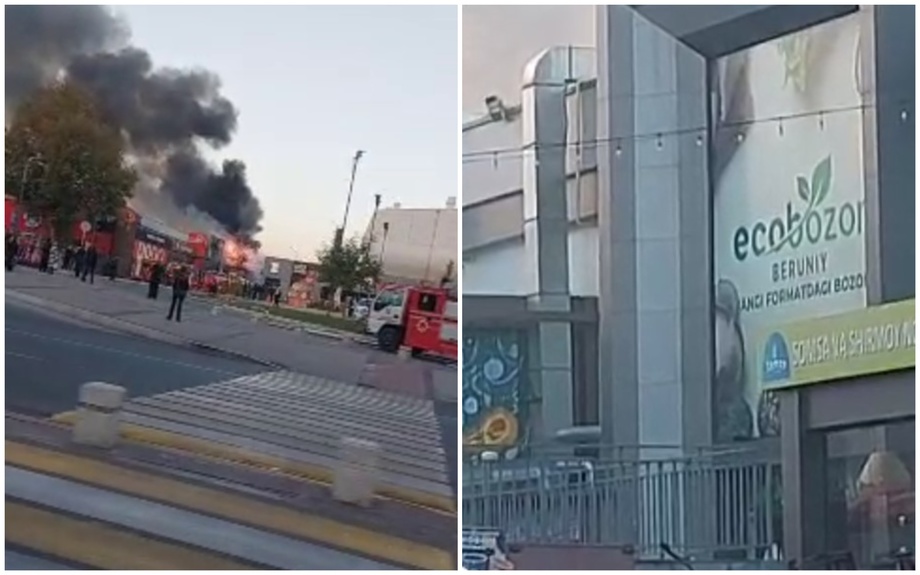 A fire broke out in "Ekobozor" in Tashkent
