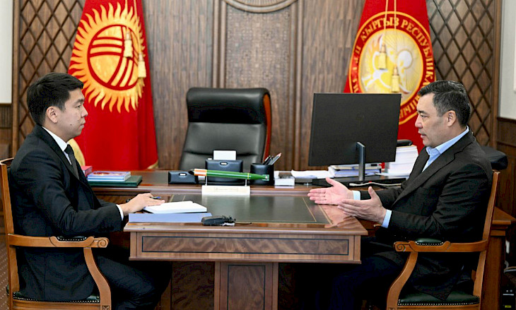 Sadyr Zhaparov received Ambassador of the Kyrgyz Republic to Belarus Erbol Sultanbayev