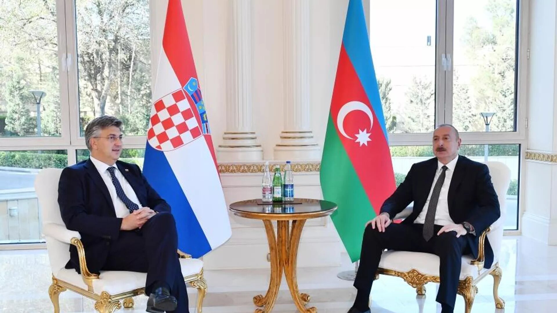 The President of Azerbaijan met with the Prime Minister of Croatia