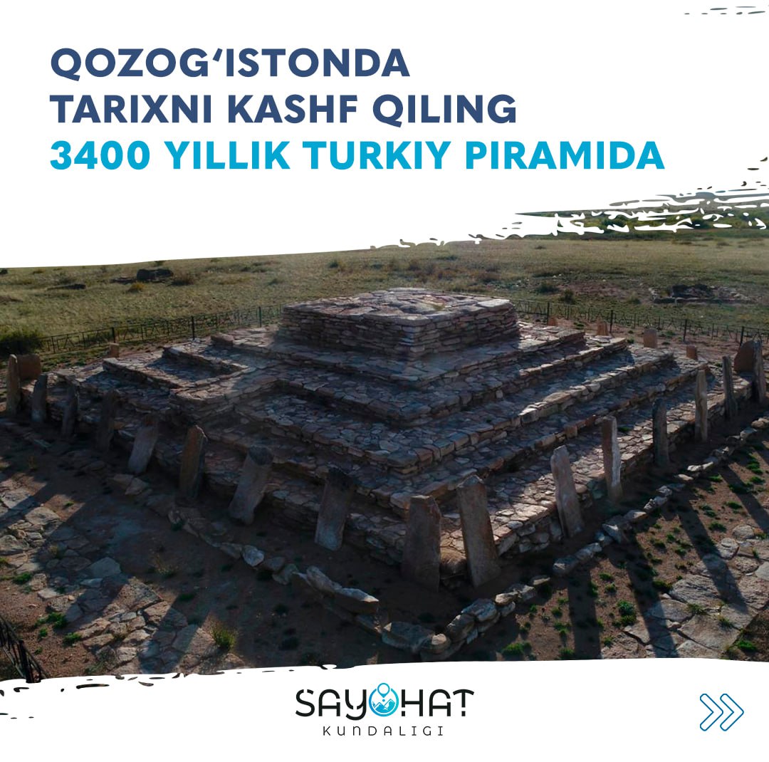Discover history in Kazakhstan. 3400 year old pyramid