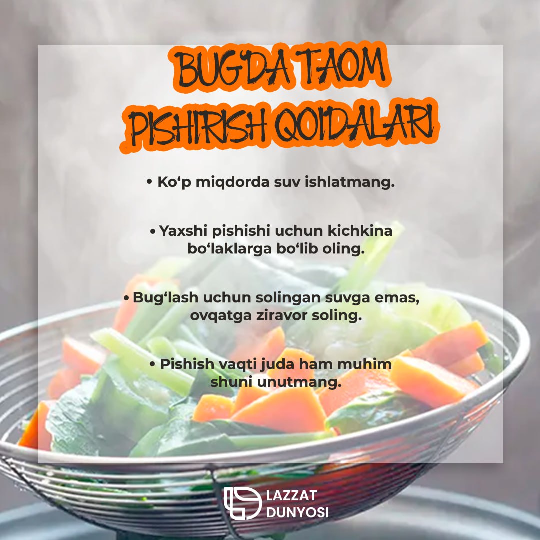 🥗 Steaming vegetables