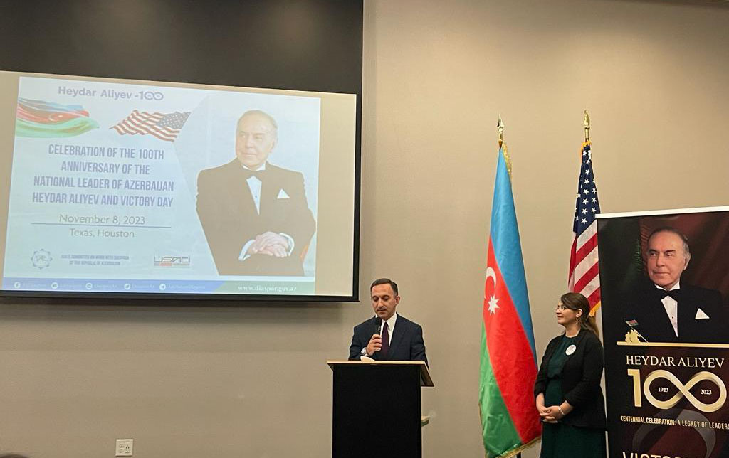 The 100th anniversary of Heydar Aliyev and Victory Day were celebrated in Houston
