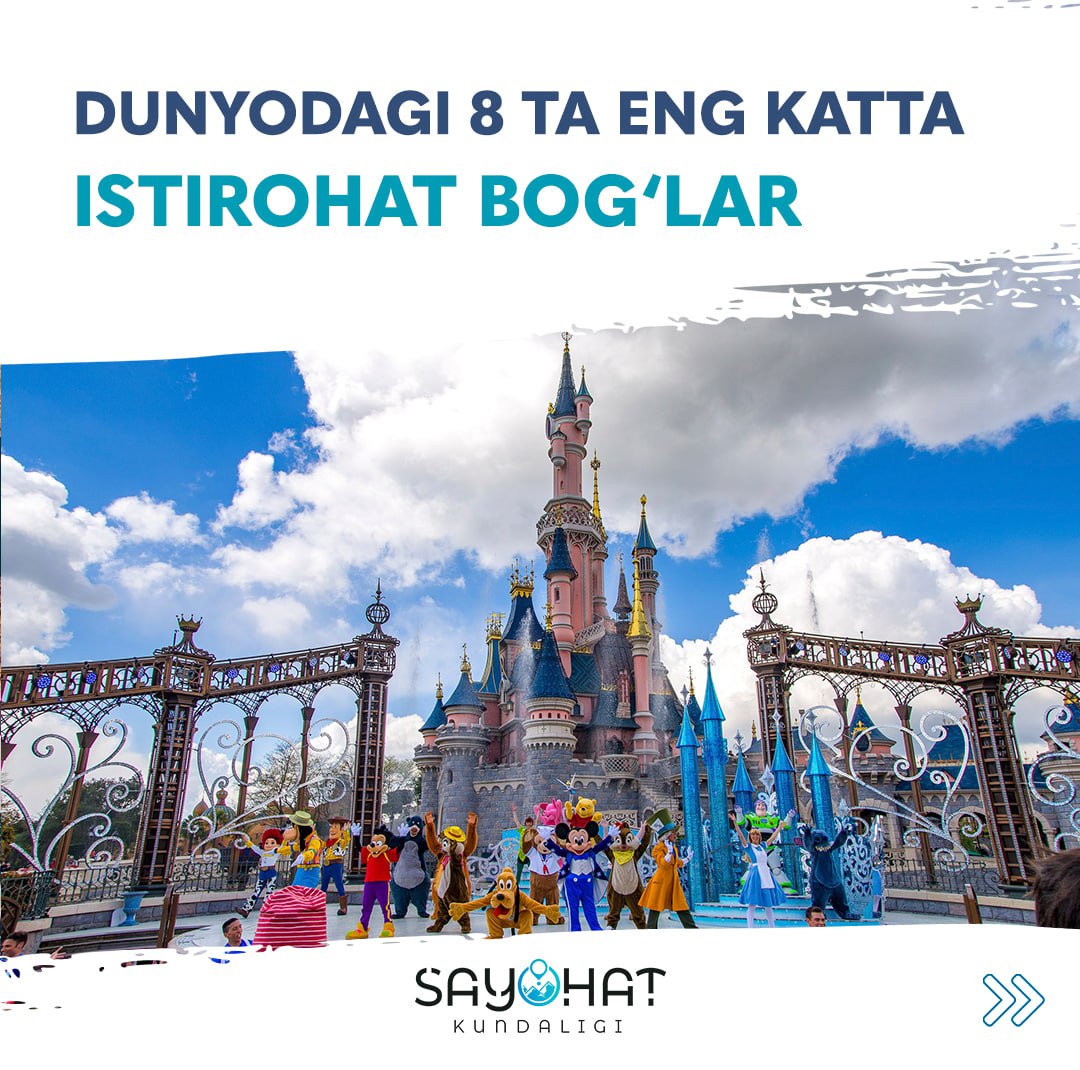 🎡 8 largest amusement parks in the world