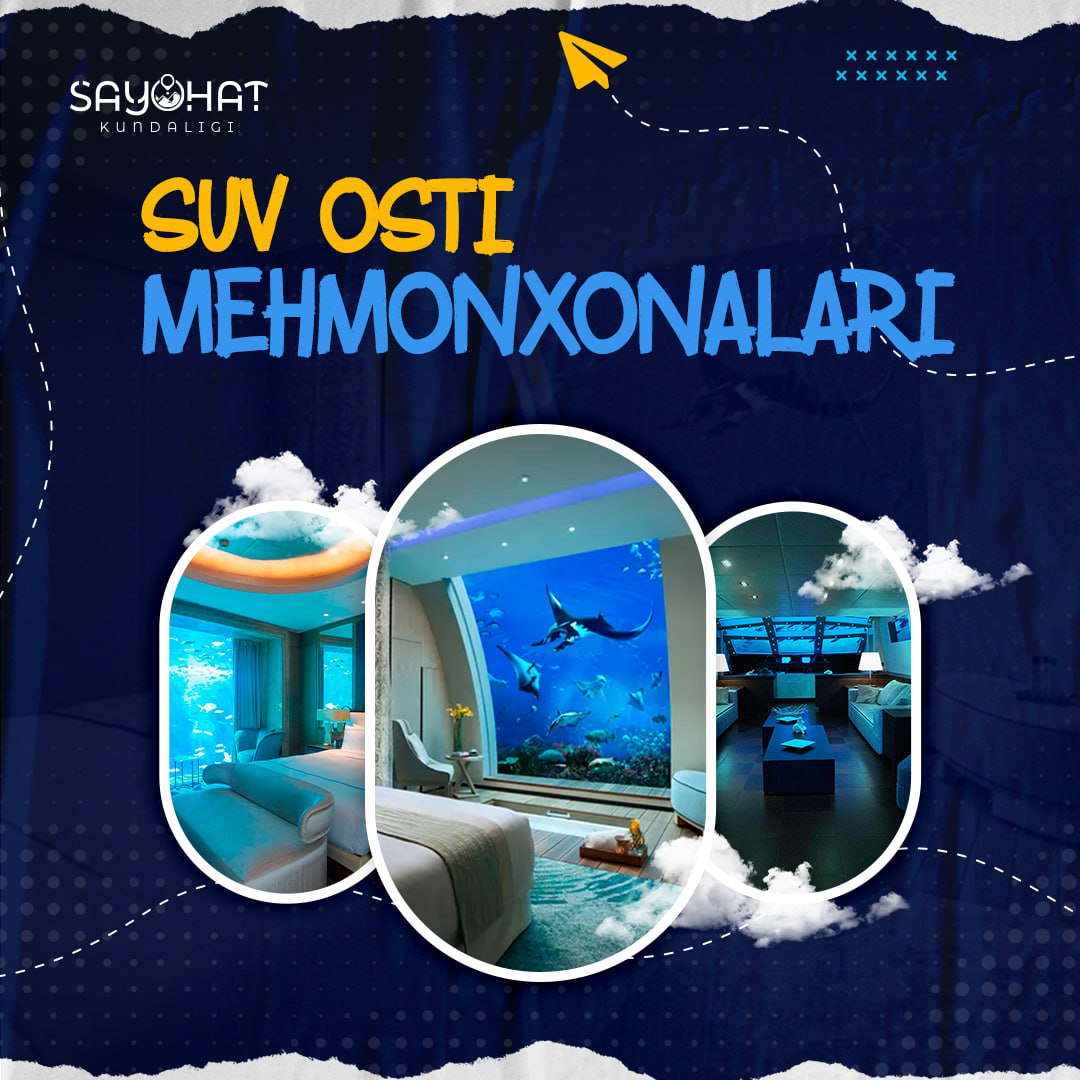 🌊Underwater hotels
