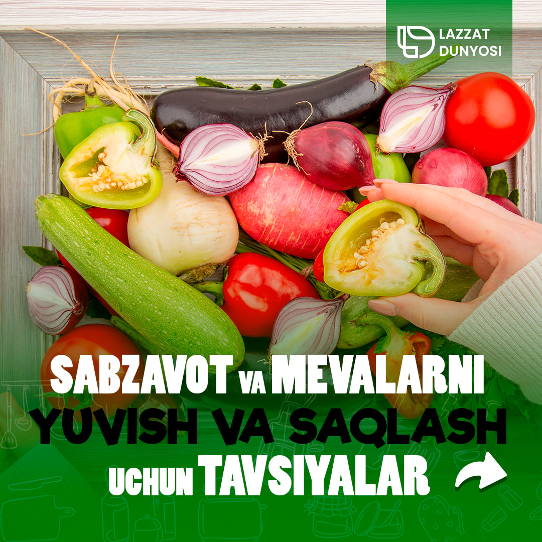 Wash and store fruits and vegetables
