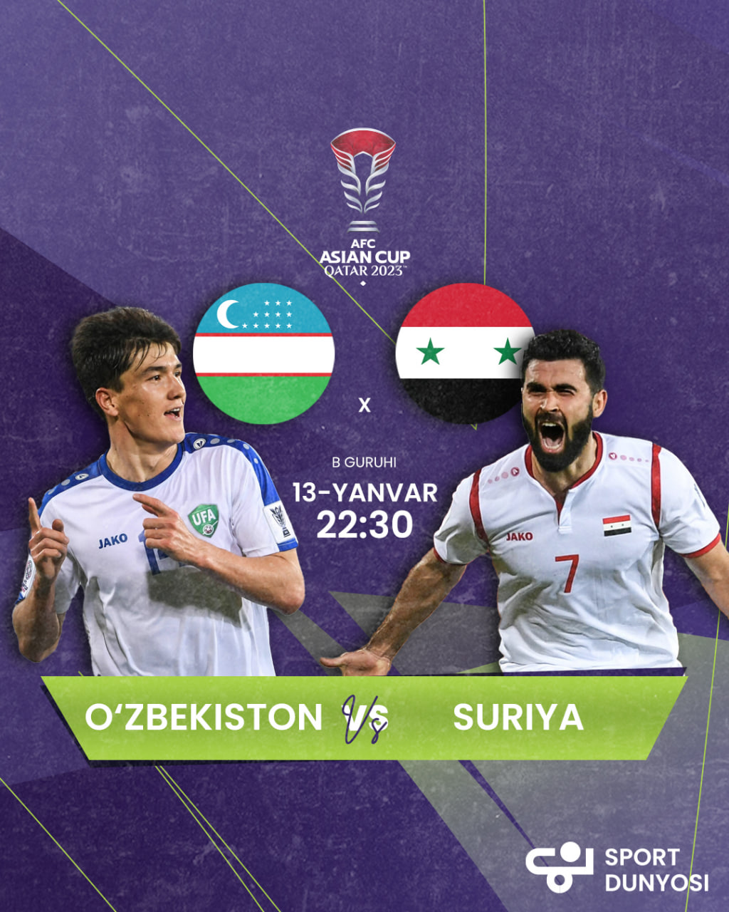 Uzbekistan will play against Syria today
