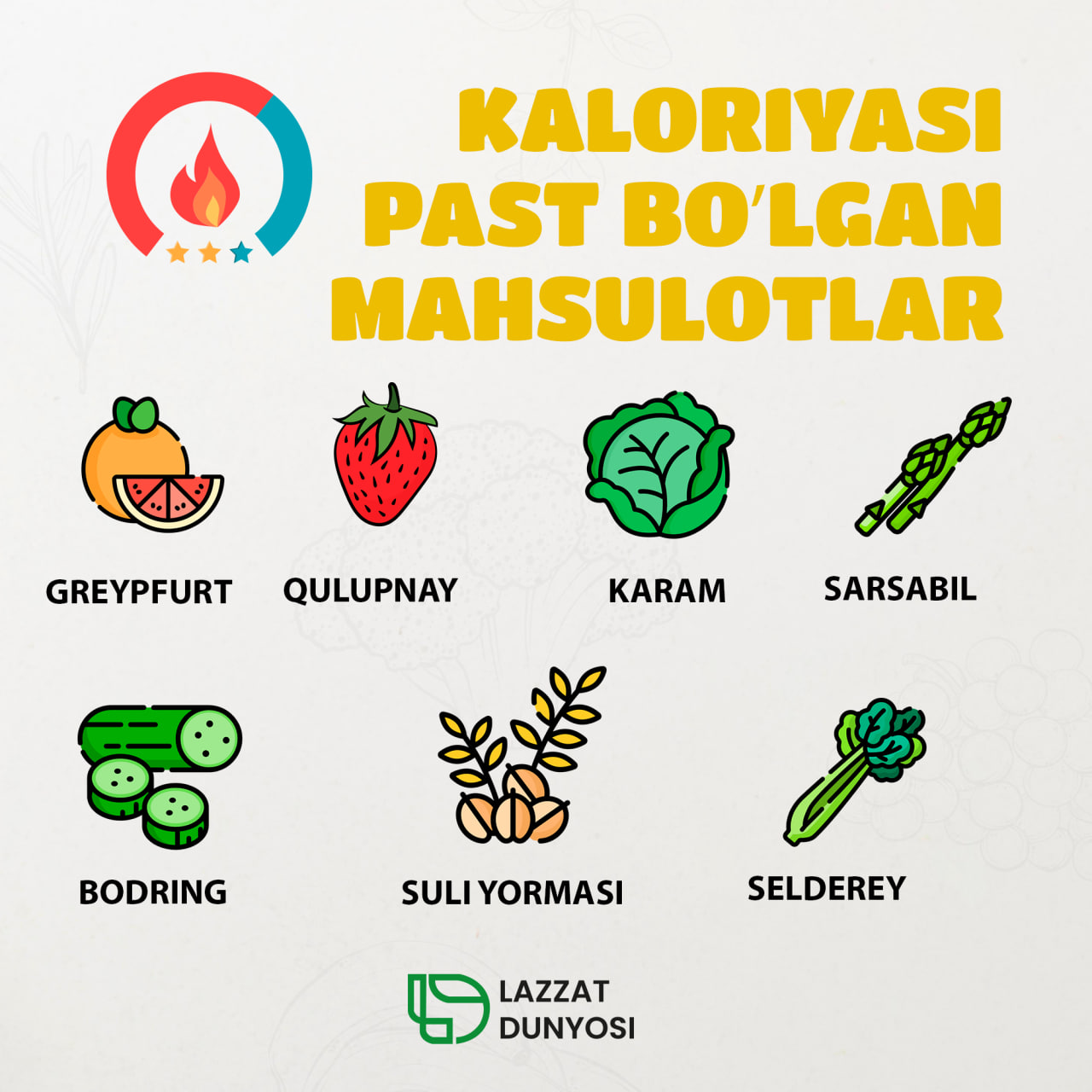 Low-calorie products help to lose weight without harming our health.