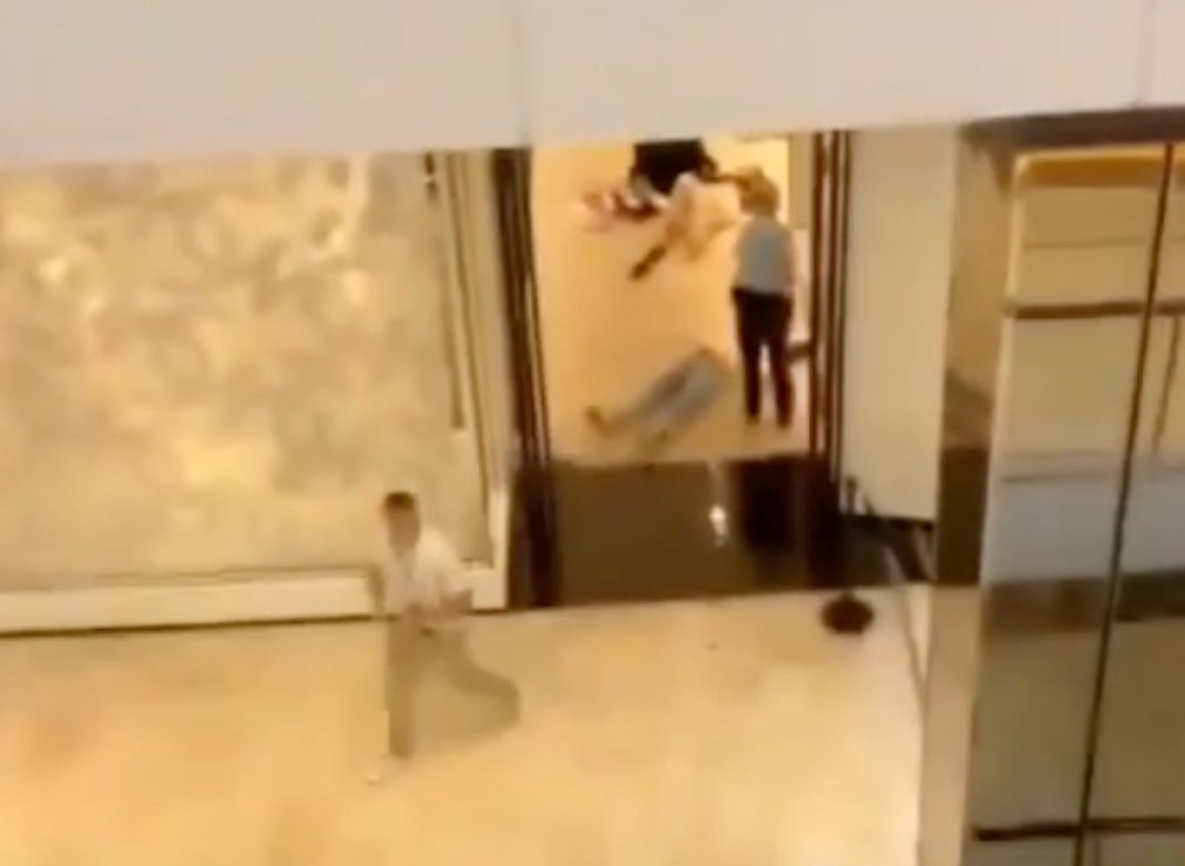 A man who stabbed people in a shopping mall in Sydney has been shot dead