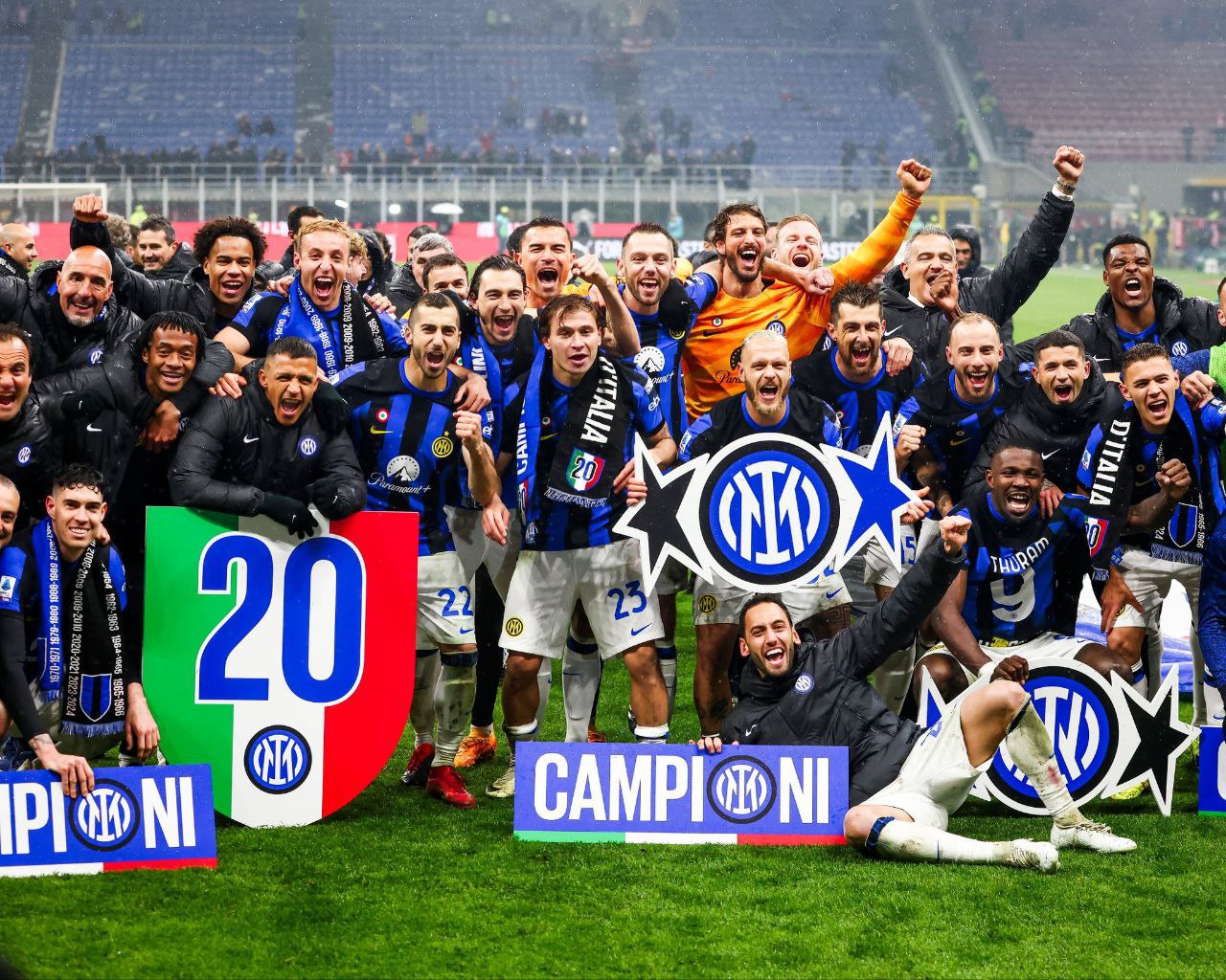 "Inter" won the Milan derby with a score of 2:1 and became the champion of Serie A with 5 rounds left in the championship.