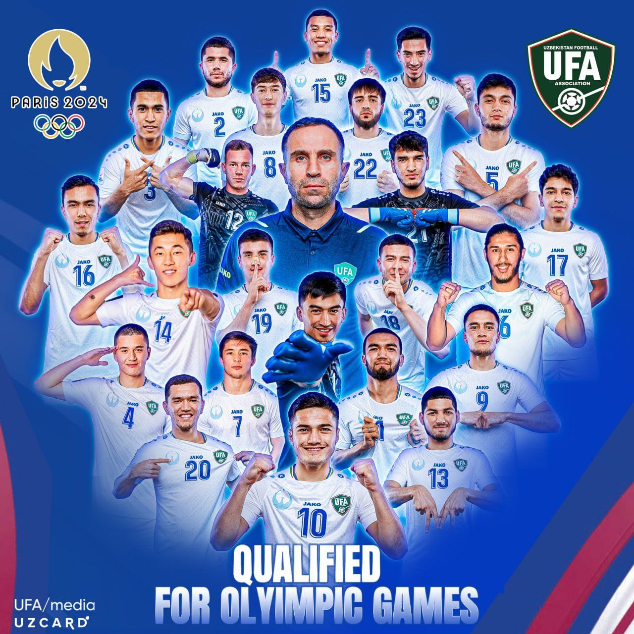 For the first time in the history of Uzbekistan, he qualified for the Olympics!!!