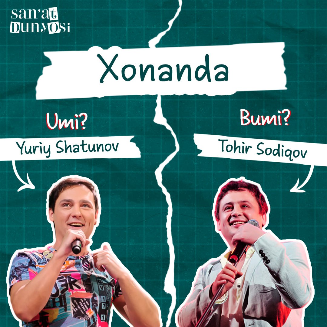 🤩Yuri Shatunov or Tahir Sadikov?