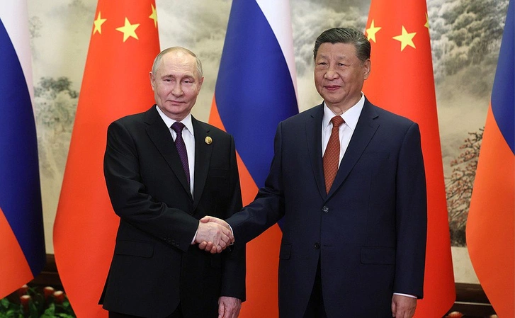 Putin went to China