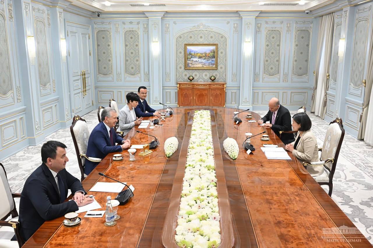 Shavkat Mirziyoyev received the US delegation