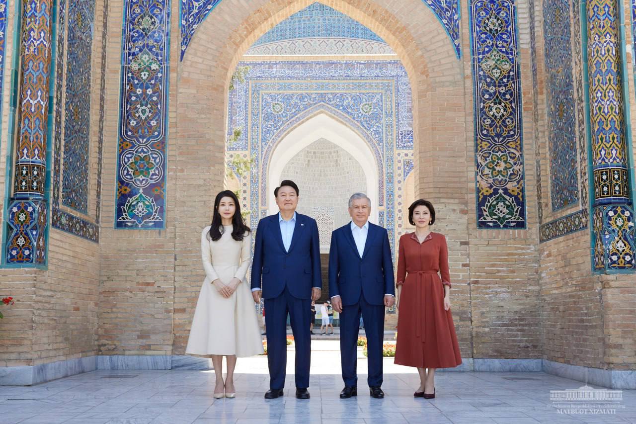 The Korean president left Samarkand