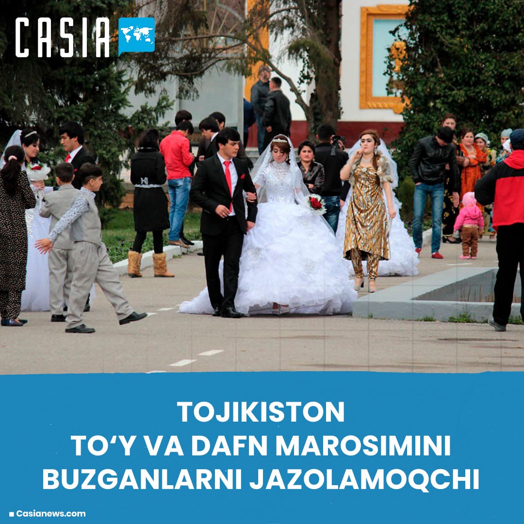 Those who violate the rules of weddings and funerals in Tajikistan will be fined