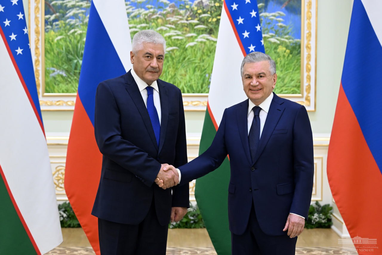 Shavkat Mirziyoyev received the Minister of Internal Affairs of Russia