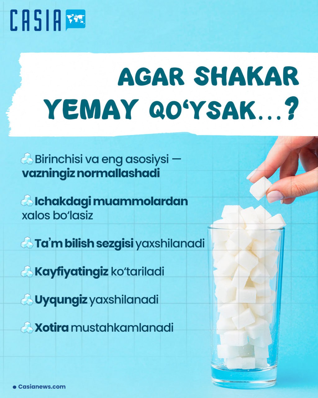 If we stop eating sugar...?