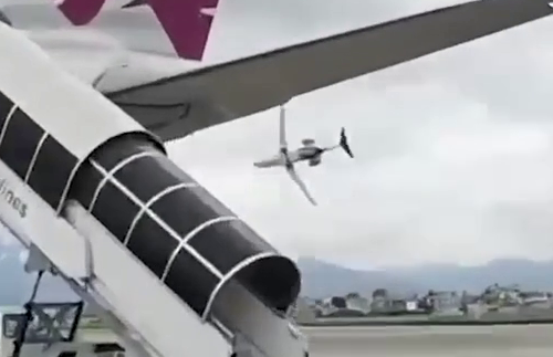 A plane crashed in Nepal