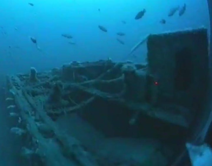 The shipwreck was found 55 years later