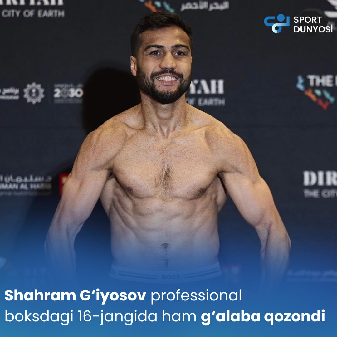 Shahram Ghiyosov won his 16th fight in professional boxing