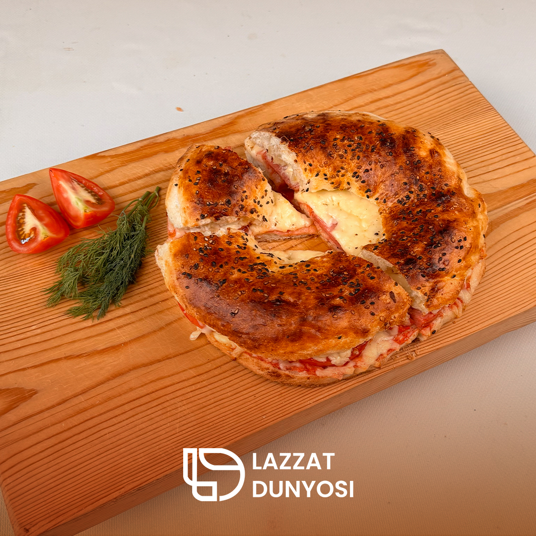 Pizza with bread