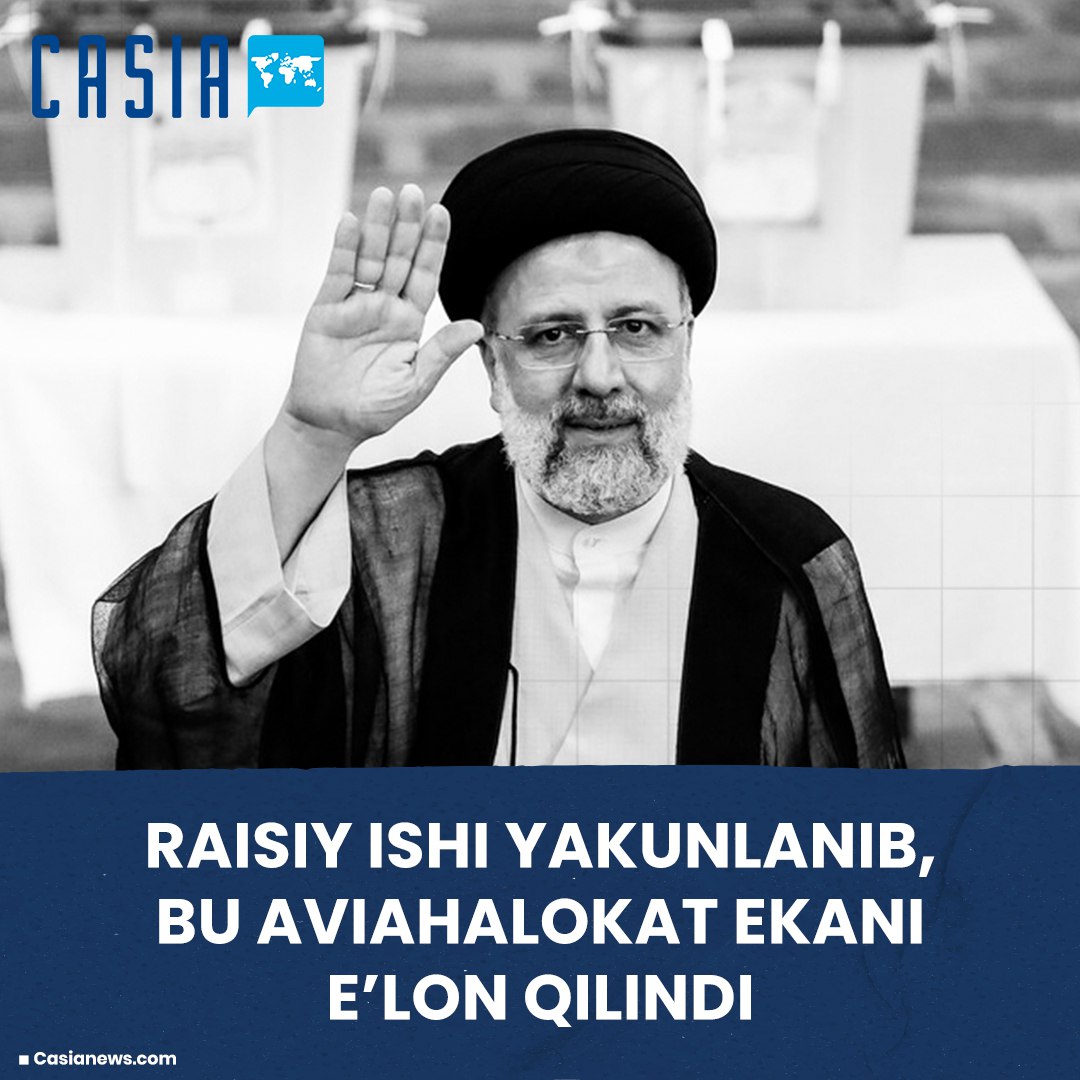 Raisiy ishi yakunlanib, bu aviahalokat ekani e'lon qilindi
