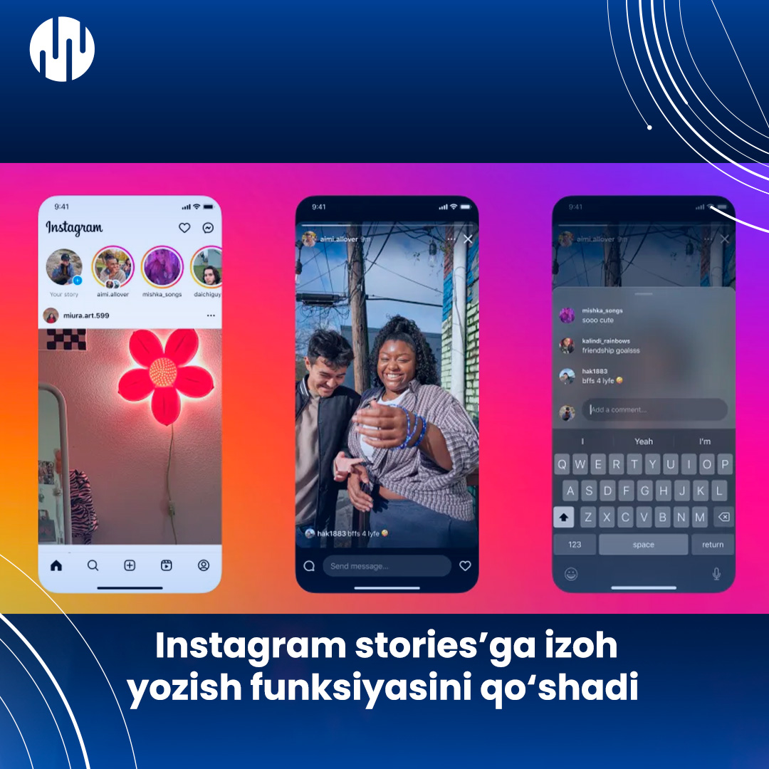 Instagram is adding the feature of writing comments to stories