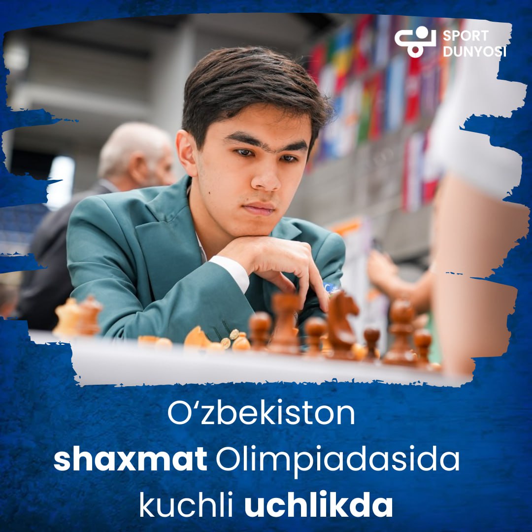 Uzbekistan is in the top three at the Chess Olympiad