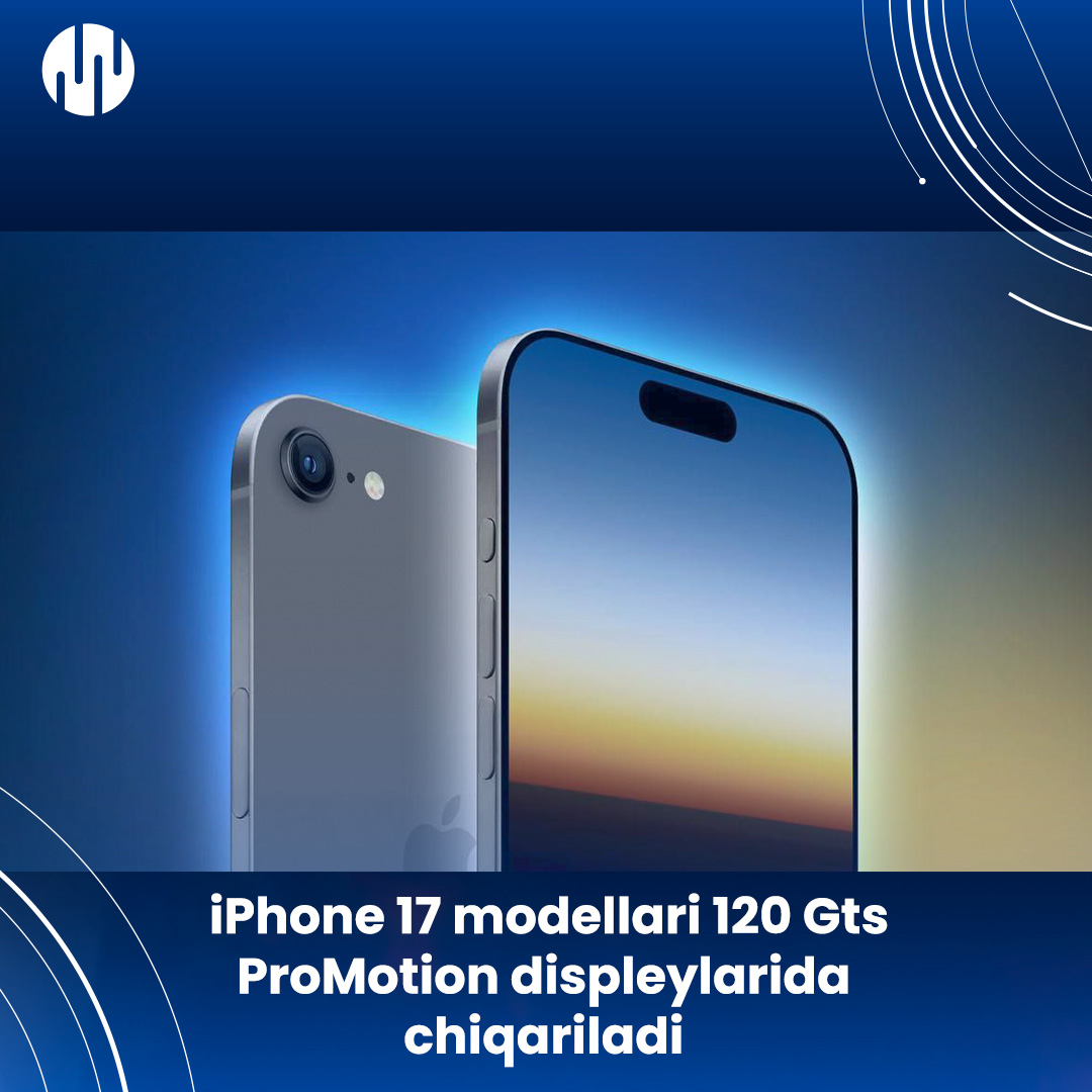 All iPhone 17 models come with ProMotion displays with up to 120Hz refresh rate