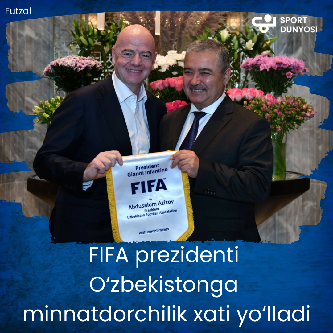 FIFA President Gianni Infantino sent a letter of thanks