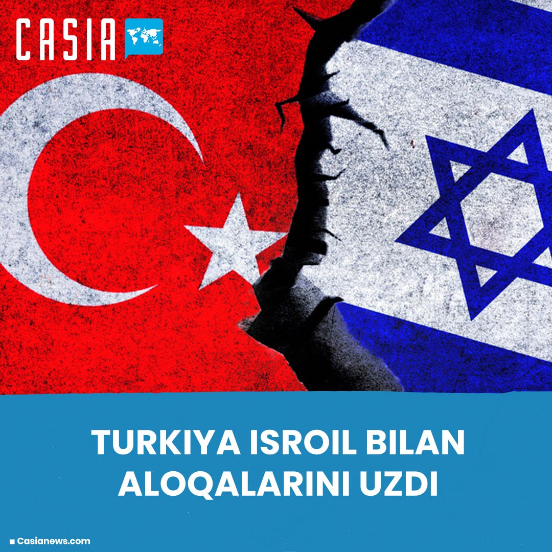 Turkiya prezidenti Rajab Toyyib Erdo‘g‘on Turkiya Isroil bilan diplomatik aloqalarni to‘xtatganini ma’lum qildi