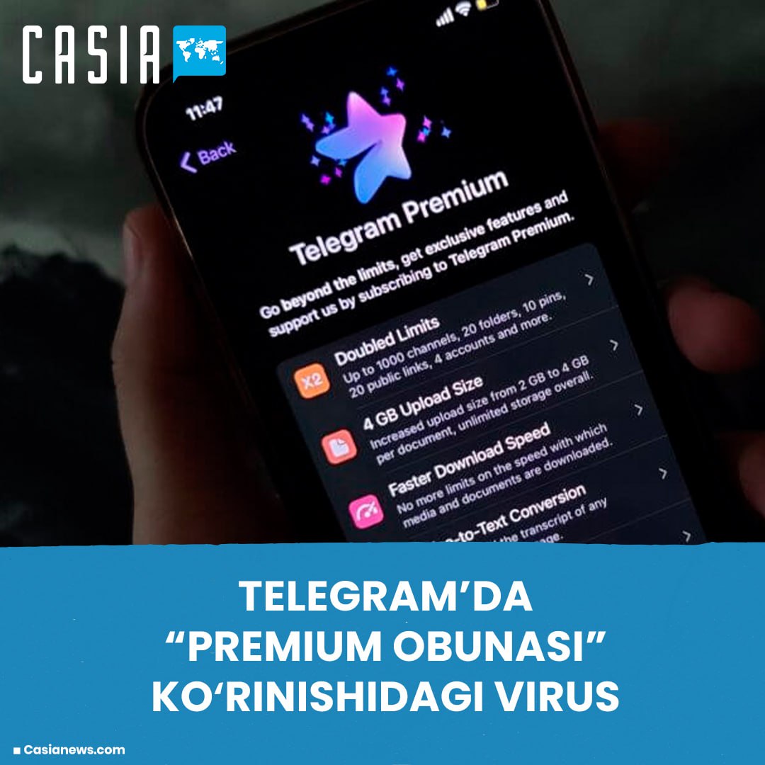Telegram virus disguised as “Premium subscription”