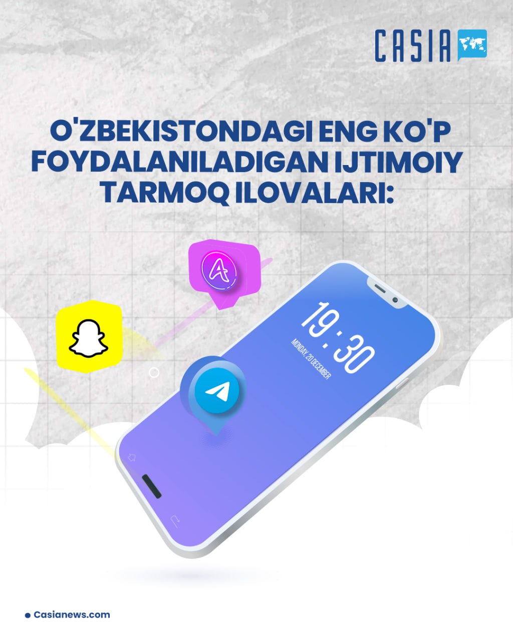 The most used applications in Uzbekistan