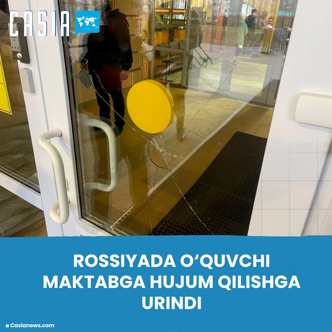 😱 Student tries to attack school in Russia
