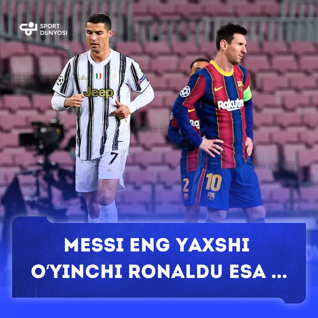 Lionel Messi is the best player in the world. And Ronaldo is in fourth place!