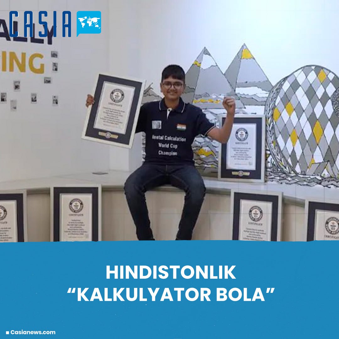 14-year-old Indian boy sets six world records in one day