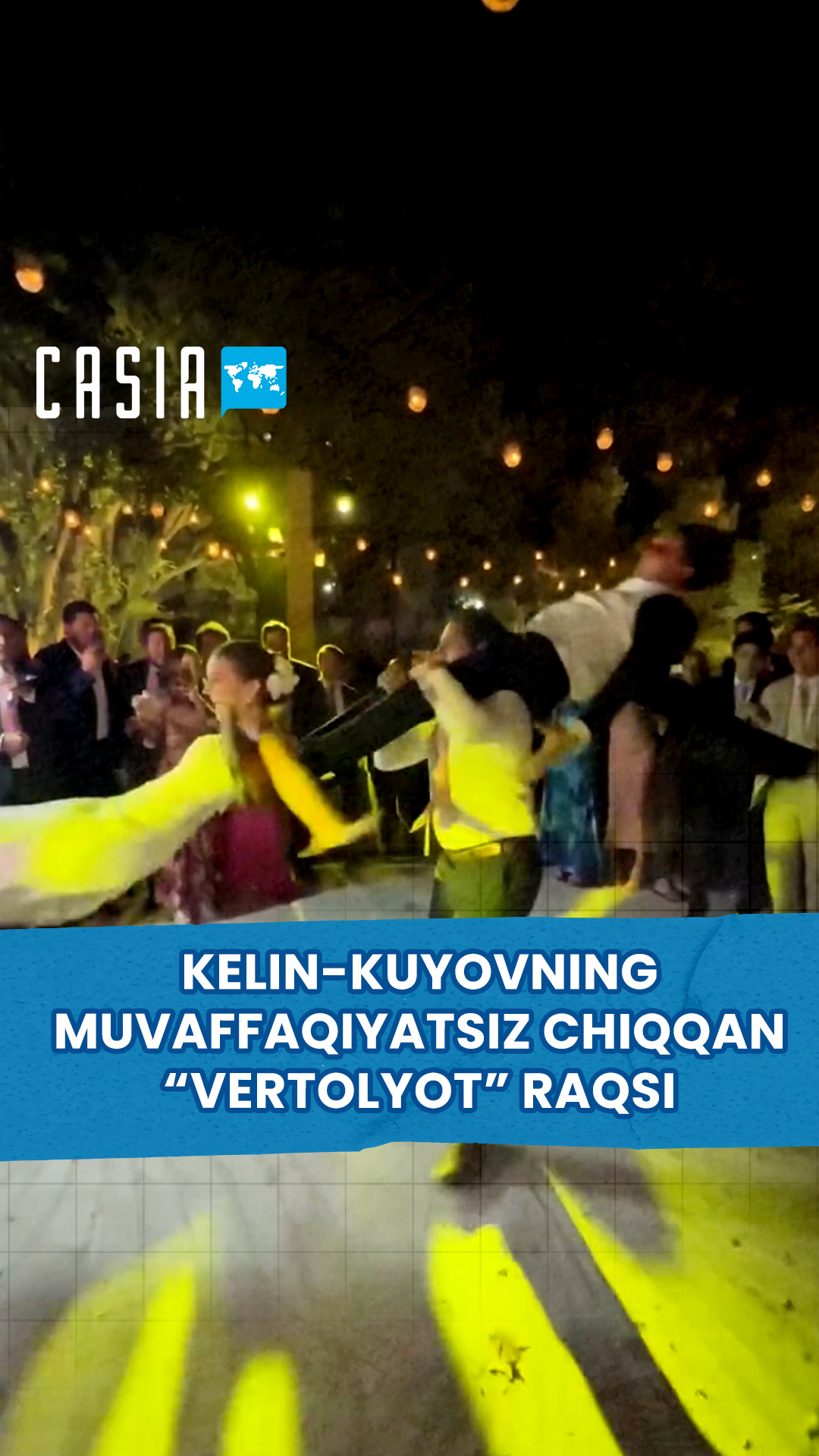 Bride and Groom's Failed Helicopter Dance