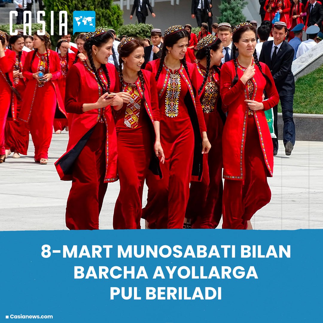 Turkmenistan to give money to all women on March 8
