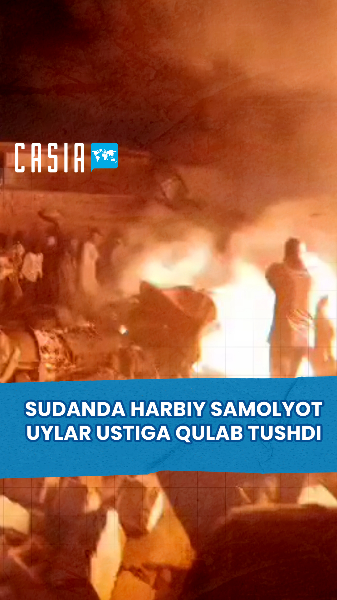 Sudanese military plane crashes into houses