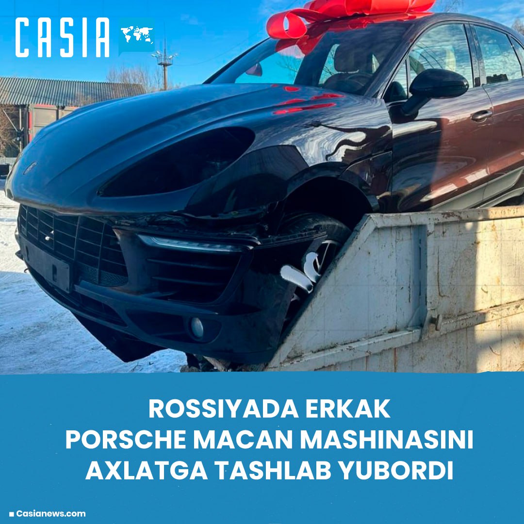 Man in Russia throws Porsche Macan into trash