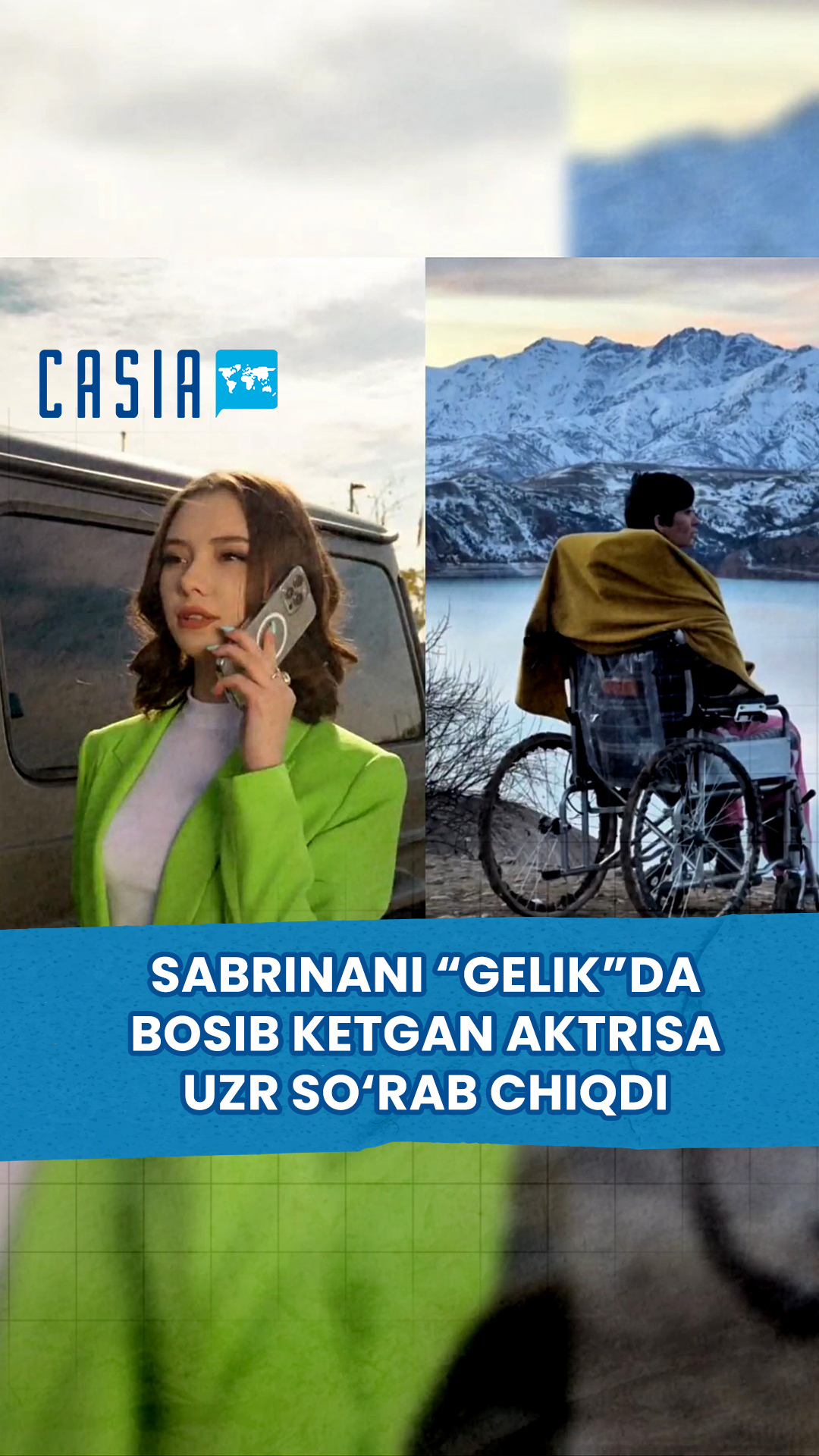 The girl who ran over Sabrina Jabborova in "Gelik" apologized