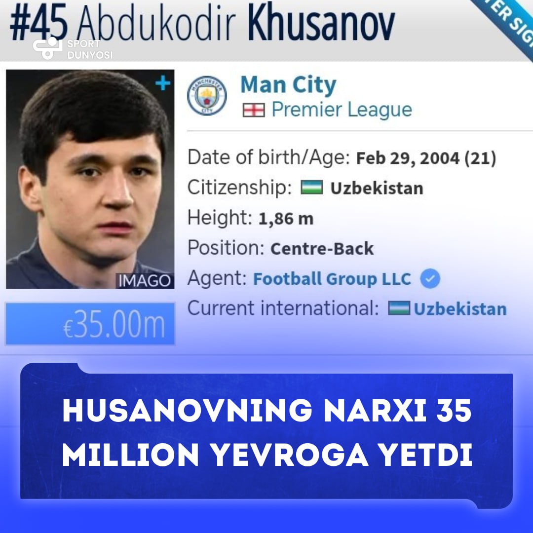 The new star of Uzbek football: Abdukodir Husanov has made history!